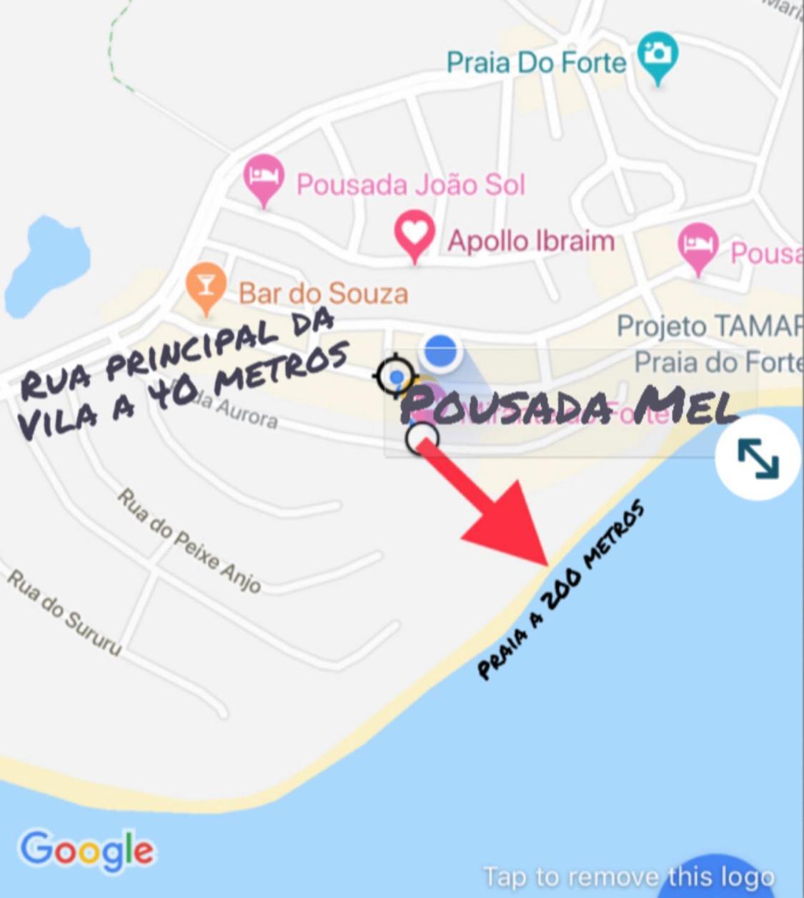Pousada Mel Praia do Forte Bagian luar foto